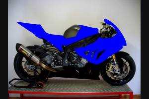 Painted Race Fairings Bmw S1000 RR 2009 - 2014 in 2 Colours like the picture + stickers for free Nero blu - MXPCRV5745
