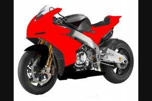 Carene Aprilia RSV4 2009 - 2014 verniciate 2 Colori come da schema Racing + adesivi in omaggio Nero Rosso - MXPCRV5751
