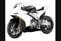 Carenado Aprilia RSV4 2009 - 2014 barnizado + peganitas gratuito Black White - MXPCRV5753