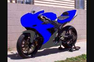 Lackierte Rennverkleidung Yamaha R1 2004 - 2006 mit 2 Farben + frei Grafiken - MXPCRV5821