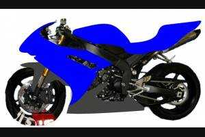 Lackierte Rennverkleidung Yamaha R1 2009 - 2014 mit 2 Farben + frei Grafiken - MXPCRV5827