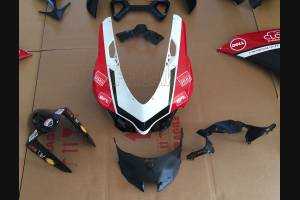 Lackierte Straße Verkleidung auf ABS kompatibel mit Ducati 899 1199 Panigale - MXPCAV6046
