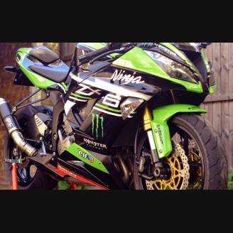 Lackierte Straße Verkleidung auf ABS kompatibel mit Kawasaki ZX6R 636 2013 - 2018 - MXPCAV6096