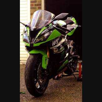 Lackierte Straße Verkleidung auf ABS kompatibel mit Kawasaki ZX6R 636 2013 - 2018 - MXPCAV6096