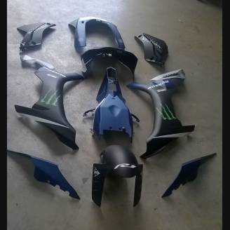 Painted street fairings in abs compatible with Yamaha R1 2015 - 2019 - MXPCAV6102