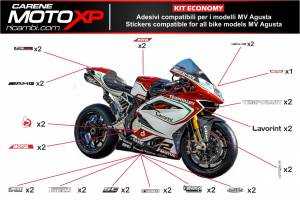 Kit Autocollants compatible avec MV Agusta F3 675 800 - MXPKAD6417