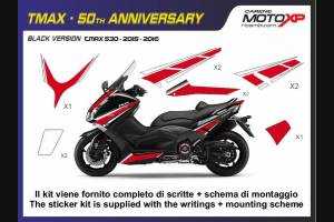 Kit Autocollants compatible avec Yamaha T Max 530 2015 - 2016 - MXPKAY6500
