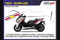 Kit Autocollants compatible avec Yamaha T Max 530 2015 - 2016 - MXPKAY6502