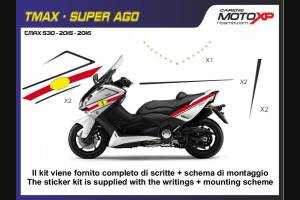 Kit de pegatinas compatible con Yamaha T Max 530 2015 - 2016 - MXPKAY6502