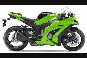 Lackierte Straße Verkleidung auf ABS kompatibel mit Kawasaki ZX10R 2011 - 2015 - MXPCAV6855
